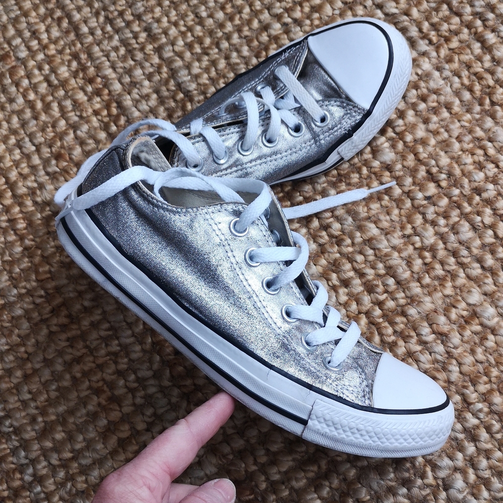 Converse metallic sneakers